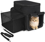 Apollo Walker expandable cat carrier side expansion view for extra space