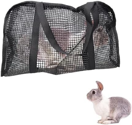 Tinkare bunny nails trimmer mesh bag showing secure zipper closure