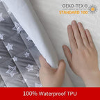 Leakproof dog pillow cover highlighting the premium waterproof inner layer.