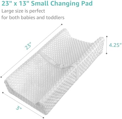 YENING small waterproof diaper changing mat showing the washable grey cover