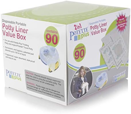 Kalencom Potette Plus Potty Seat Liners handle disposal feature