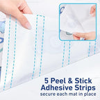 Close up of the food grade water resistant material on the Graco disposable baby mat.