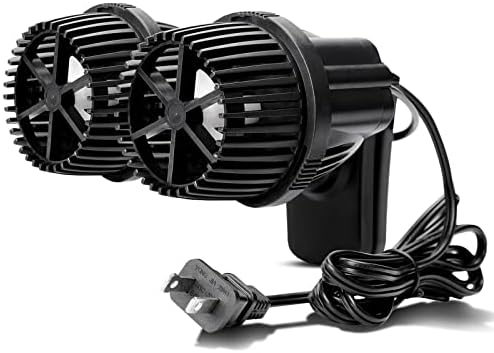 Hygger 4200GPH fish tank wave maker demonstrating the 360 degree adjustable power heads.
