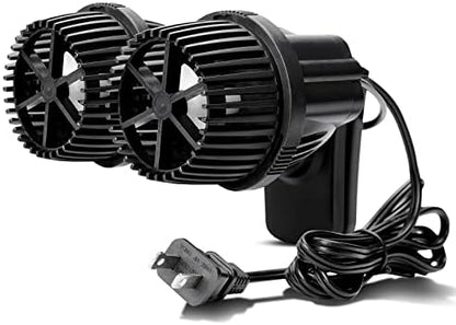 Hygger 4200GPH fish tank wave maker demonstrating the 360 degree adjustable power heads.