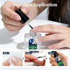 Daily home nail care routine treatment bottle