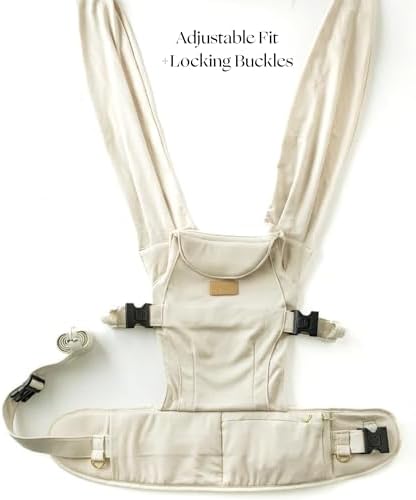 Tushbaby Pearl carrier demonstrating hands-free newborn positioning