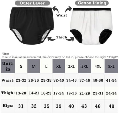 Lfdavp leak proof protective underwear folded