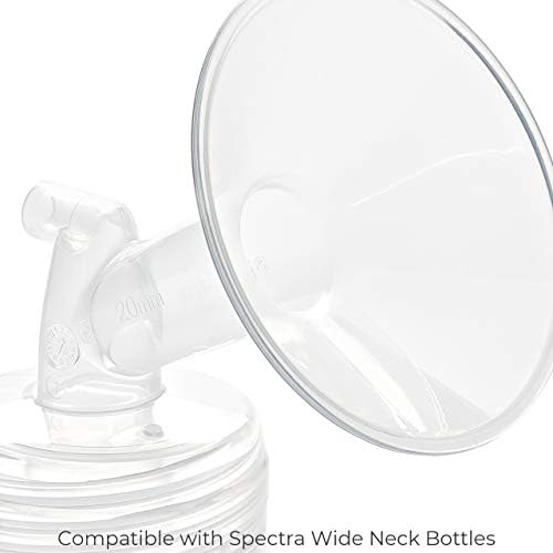 Spectra wide neck flange for breast pumps