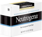 Non-comedogenic cleansing bar free from harsh detergents and dyes