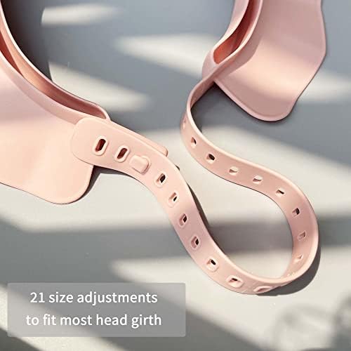 Close up of soft silicone material of KOMIDK shower hat