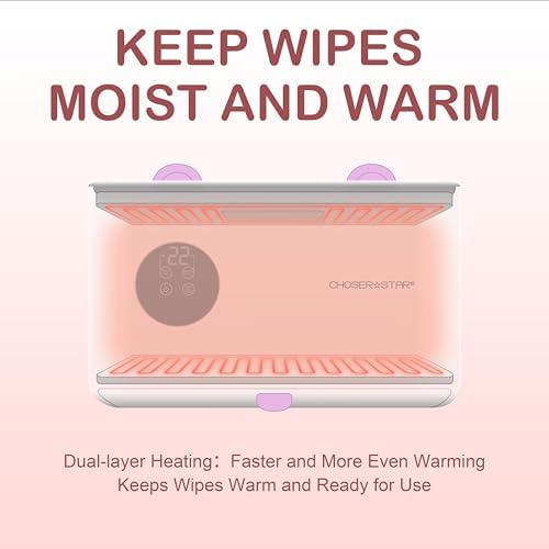 Close up of ChoserStar wipe warmer digital temperature control panel