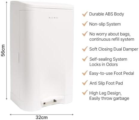 Sense Pick 29L trash can interior storage capacity