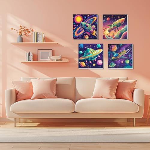 Mess free non toxic colorful acrylic pigments for astronaut drawing project