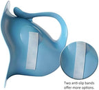 Top view of blue fish design potty for newborns