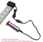 HayZbao 6ft long replacement power cord for electric foot file showing DC connector.