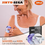 Packaging box of twenty pieces of SereneGlow sensor overlays for daily activities