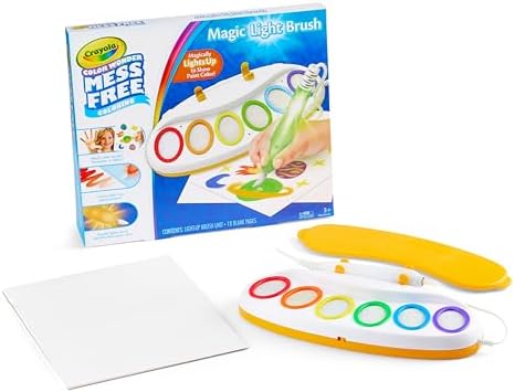 Six color clear ink palette and eighteen sheets of color wonder paper close up