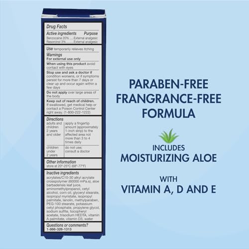 HealthWise external vaginal analgesic cream tube showing active ingredients