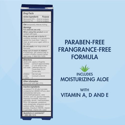 HealthWise external vaginal analgesic cream tube showing active ingredients