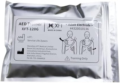 Shenzhen XFT Medical Limited adult training pads for defibrillator simulation.