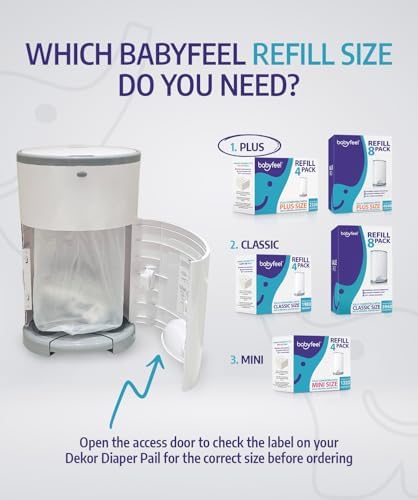 Babyfeel 4 pack refill box for diaper pails