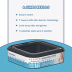 Durable and leak-proof diaper disposal film close up