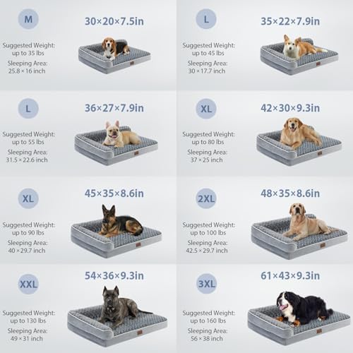 BFPETHOME Orthopedic Dog Beds for Large Dogs-Waterproof Sofa Dog Bed with Removable Washable Cover, Big Pet Bed with Waterproof Lining and Nonskid Bottom,Pet Bed for Large Dogs - Image 7