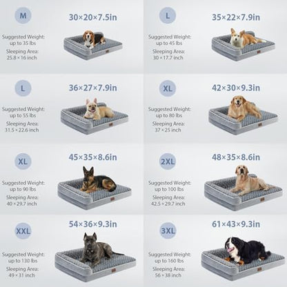 BFPETHOME Orthopedic Dog Beds for Large Dogs-Waterproof Sofa Dog Bed with Removable Washable Cover, Big Pet Bed with Waterproof Lining and Nonskid Bottom,Pet Bed for Large Dogs - Image 7