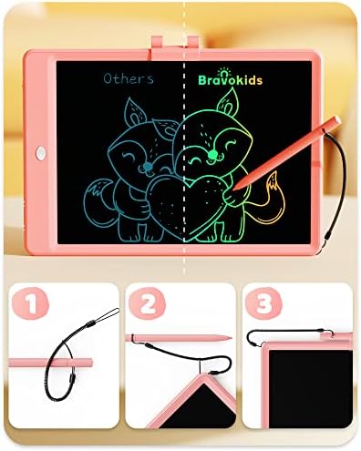 Child using Bravokids 10 inch electronic drawing pad