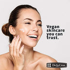 De La Cruz Vitamin E Cream size comparison and 4 ounce jar angle