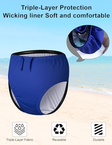 Spofor waterproof swim diaper side profile and leg bindings