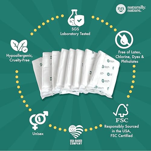 Naturally Nature overnight leak protection diaper booster liners for boys and girls