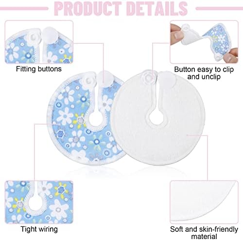 Reusable G tube holder pad 3 inch diameter front view