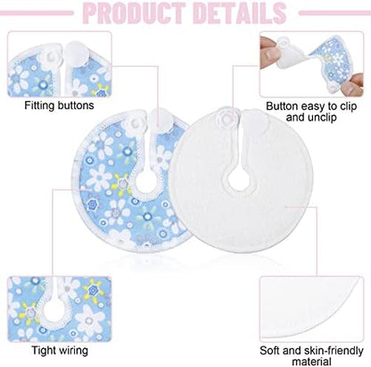 Reusable G tube holder pad 3 inch diameter front view