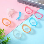 Eye flush cleaning cups for contact lens wearers and dry eye relief