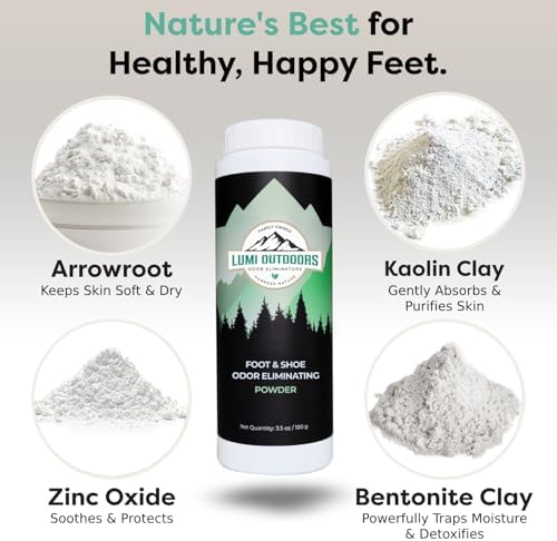 USA imported foot deodorizer with arrowroot and kaolin clay