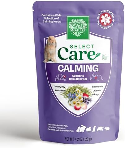 Natural Timothy hay based calming treats for rabbits and guinea pigs