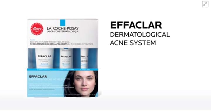 Daily use acne care system for clearer looking skin with regular use