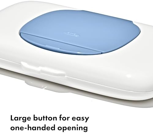 OXO Tot travel wipes case with push-button mechanism open
