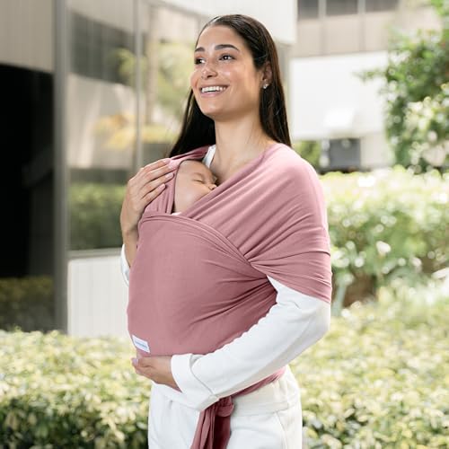 Close-up view of the breathable cotton blend fabric on the Comfy Cubs infant sling.