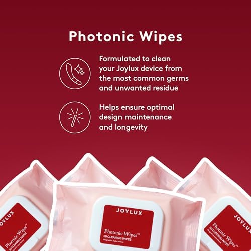 Joylux vFit Gold accessories showing Photonic Wipes packaging
