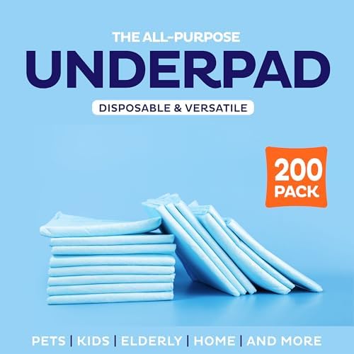 Extra large 23x36 incontinence underpads laid out on a mattress protector