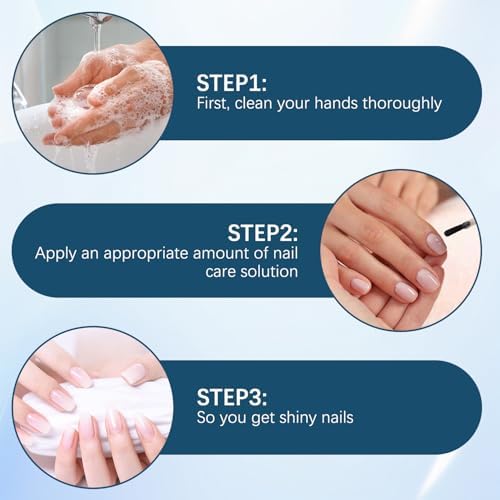 USA imported fast nail growth serum bottle showing product details and volume