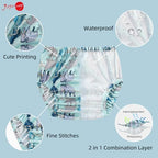 Joyo Roy waterproof plastic diaper covers for toddler boys spread out to display all four unique patterns.