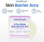 Safe n' Simple waterproof medical grade adhesive arcs for colostomy bag edge support