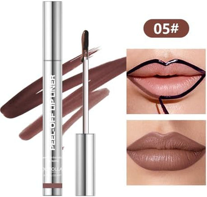 4Pcs Peel Off Lip Liner Stain Set - Long-Lasting, Smudge-Proof, Waterproof Nude Matte Lip Tint, Non-Fading Peel Off Lip Color, Effortless Precision & Full Coverage, 24H Color Hold - Image 6