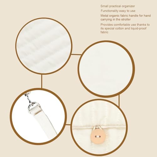 Close up of Dyomnizy baby changing pad fabric and texture