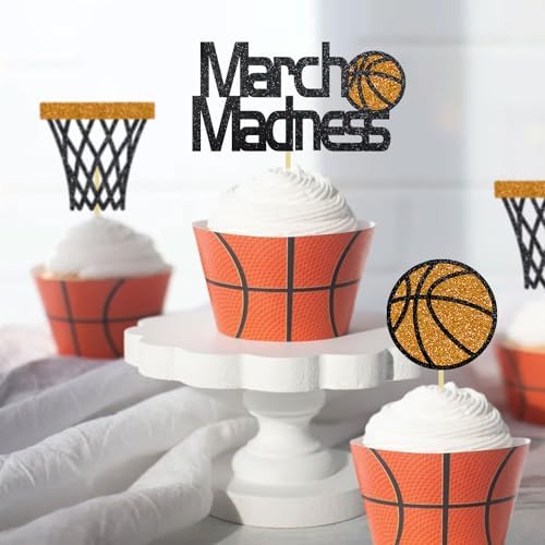 Various designs of Moitkptt basketball party cake toppers