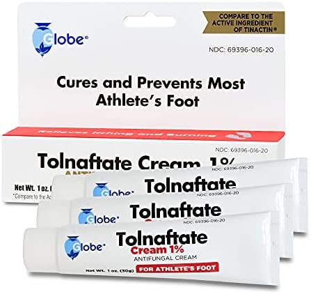 Three pack of Globe antifungal cream imported from the USA for fungal skin infections.