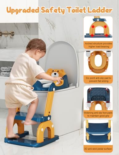 Bonbay 2 in 1 toddler potty seat cushion close up showing waterproof material